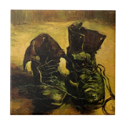 Een paar schoenen van Vincent van Gogh Tegeltje (Voorkant)
