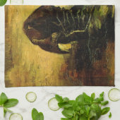 Een paar schoenen van Vincent van Gogh Theedoek (Gevouwen)