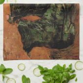 Een paar schoenen van Vincent van Gogh Theedoek (Gevouwen)