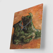 Een paar schoenen van Vincent van Gogh Vierkante Klok (Hoek)