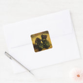 Een paar schoenen van Vincent van Gogh Vierkante Sticker (Envelop)