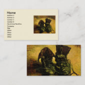 Een paar schoenen van Vincent van Gogh Visitekaartje (Voorkant / Achterkant)