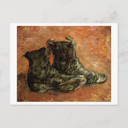 Een paar schoenen, Vincent van Gogh Briefkaart (Voorkant)