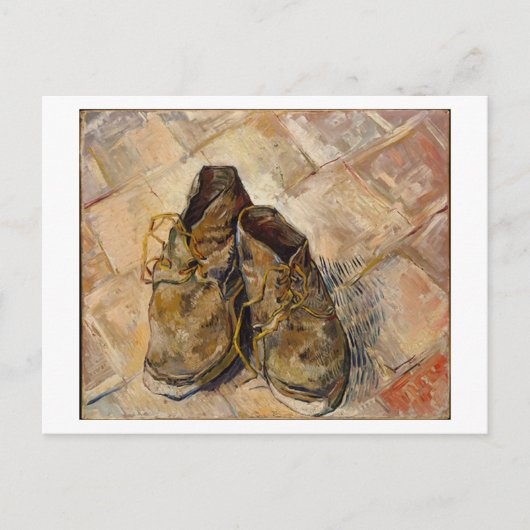 Een paar schoenen, Vincent van Gogh Briefkaart (Voorkant)