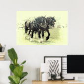 EEN PAAR SHIRES-POSTER POSTER (Thuiskantoor)