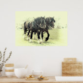 EEN PAAR SHIRES-POSTER POSTER (Keuken)