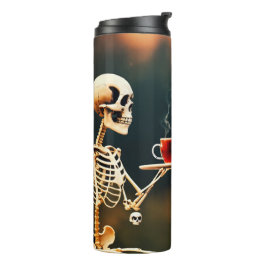 Een paar Skelton illustratie Afbeelding Thermosbeker
