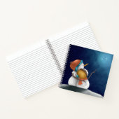 Een paar sneeuwpoppen die naar de sterren kijken notitieboek (Binnen)