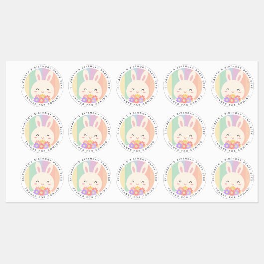 Een paar sterrenregenboogdagen Bedankt voor het ko Labels (Vel)