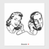Een paar telefoontjes sticker (Vel)