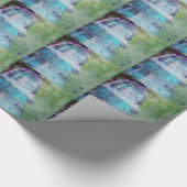 Een paar tuinherinneringen, een  glazen isolator cadeaupapier (Hoek)