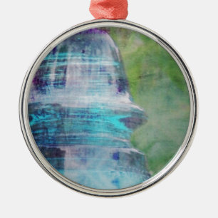 Een paar tuinherinneringen, een  glazen isolator metalen ornament