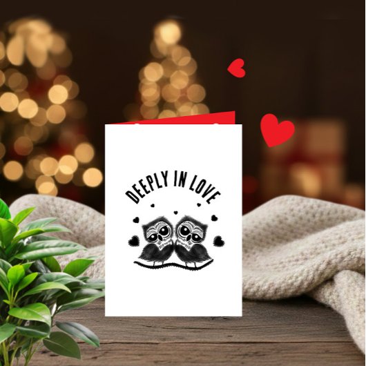 Een paar uilen kaart