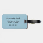 Een paar van de echte kleine vos op blauw bagagelabel (Achterkant horizontaal)