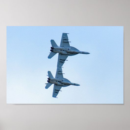 Een paar van F-18 Superhornets Poster (Voorkant)