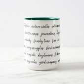 Een paar van mijn favoriete dingen tweekleurige koffiemok (Center)