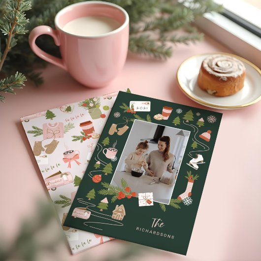 Een paar van onze favoriete kerstfoto's feestdagenkaart
