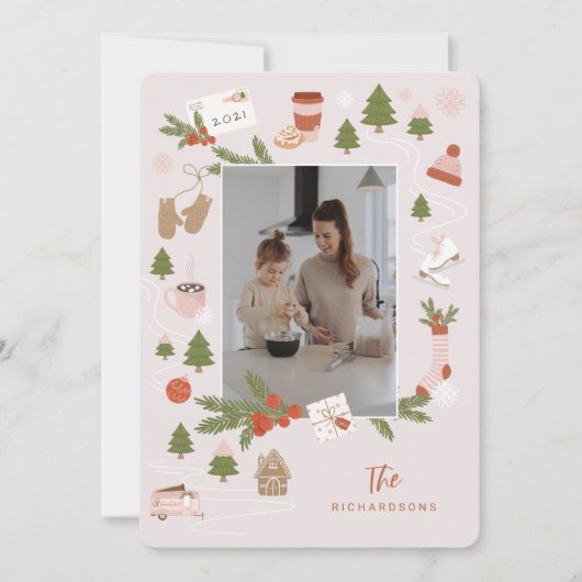 Een paar van onze favoriete kerstfoto's feestdagenkaart (Voorkant)