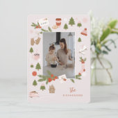 Een paar van onze favoriete kerstfoto's feestdagenkaart (Staand voorkant)