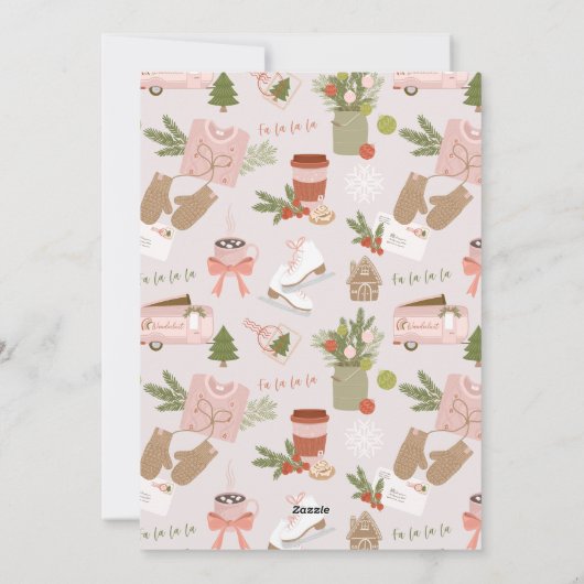 Een paar van onze favoriete kerstfoto's feestdagenkaart (Achterkant)