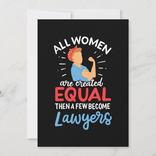 Een paar vrouwen worden advocaat kaart (Voorkant)