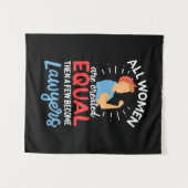 Een paar vrouwen worden advocaat wandkleed (Voorkant (horizontaal))