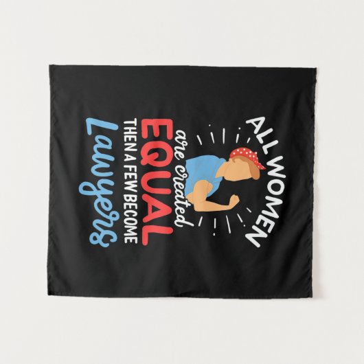 Een paar vrouwen worden advocaat wandkleed (Voorkant (horizontaal))