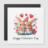 Een paar waterverf konijnen (Voorkant / Achterkant)