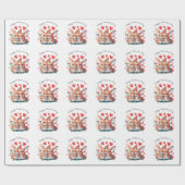 Een paar waterverf konijnen cadeaupapier (Vlak)