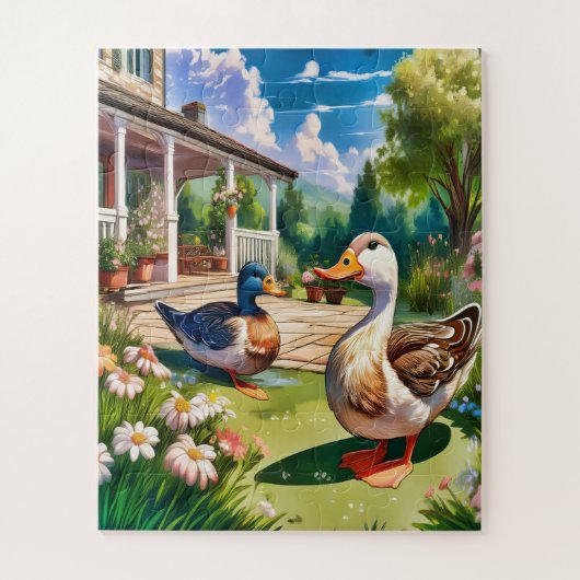 Een paar wilde kinderen legpuzzel (Verticaal)