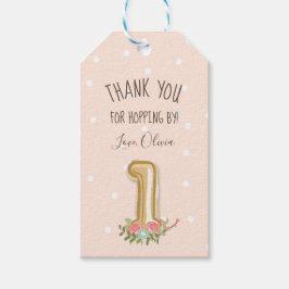 Een paar woorden dank je wel voor het eten van het cadeaulabel