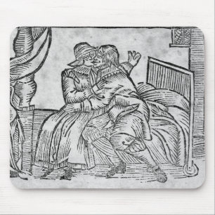 Een paar zoenen, illustratie 'Roxburghe Ballads' Muismat