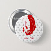 Een paar zoenen op Valentijnsdag Ronde Button 5,7 Cm (Voorkant /achterkant)