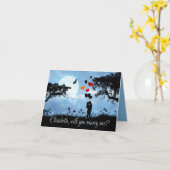 Een paar zoenen Romantic wil je me groeten? Kaart (Gele Bloem)