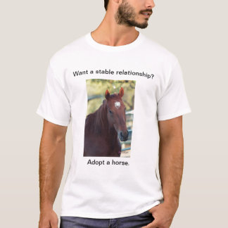 Een paard aannemen t-shirt