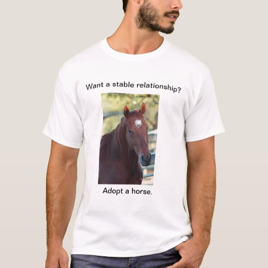 Een paard aannemen t-shirt (Voorkant)