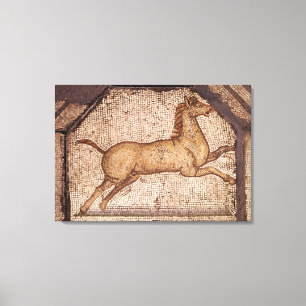 Een paard, detail van Orpheus Charming the Animals Canvas Afdruk