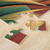 Een paard galopperen in een tarweveld legpuzzel (Zijkant)