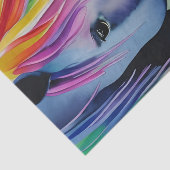 Een paard in leuke kleuren Decoupage Tissuepapier (Detail)