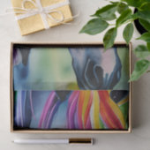 Een paard in leuke kleuren Decoupage Tissuepapier (Geschenk)