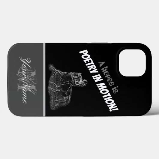 Een paard is poëzie in beweging! Case-Mate iPhone case (Achterkant (horizontaal))