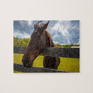 Een paard Jigzaag Puzzle Legpuzzel
