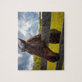 Een paard Jigzaag Puzzle Legpuzzel (Verticaal)