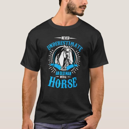 Een paard jockey t-shirt (Voorkant)
