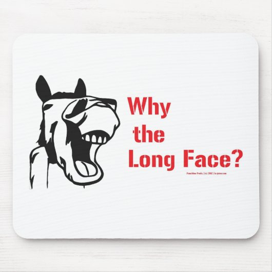 Een paard loopt in een bar... muismat (Voorkant)