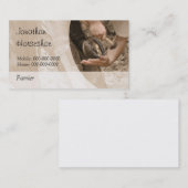 Een paard met een blanco achteruit visitekaartje (Voorkant / Achterkant)