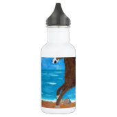 een paard op de strand waterfles (Links)