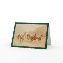 Eén paard Open Sleigh Race  Holiday