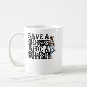Een paard opslaan in een cowboy T-Shirt Copy Copy Koffiemok