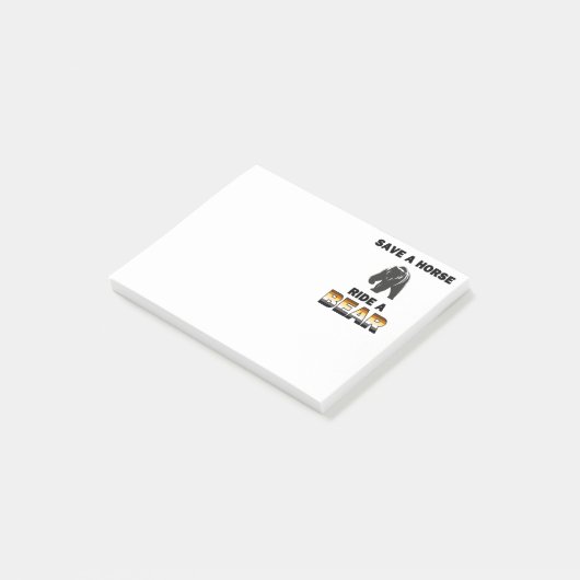 Een paard opslaan post-it® notes (Schuin)